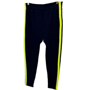 NEW LOOK SPORT Plus Size XXL Blue & Yellow Fitness Ankle Length Spandex Pants